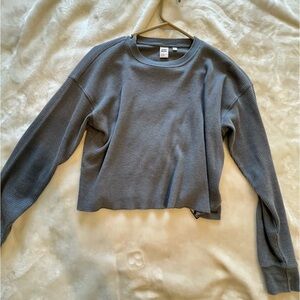 Aritzia TNA waffle shirt